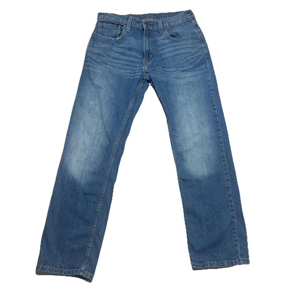 Levis 559 Relaxed Straight Jeans Denim Blue Mens Size 33x32 (Fits 33x30)